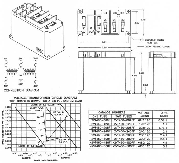 3 Phase Voltage Transformer