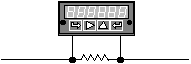 Digital ammeter used with external current shunt